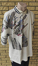 Футболка поло чоловіча батальна коттонова великого розміру SQUARE, Таїланд, фото 5