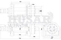 Лебедка гидравлическая Husar BST H 45000 lbs