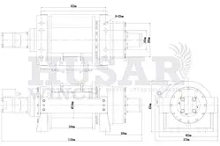 Лебедка гидравлическая Husar BST H 45000 lbs