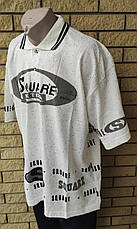 Футболка поло чоловіча батальна коттонова великого розміру SQUARE, Таїланд, фото 3