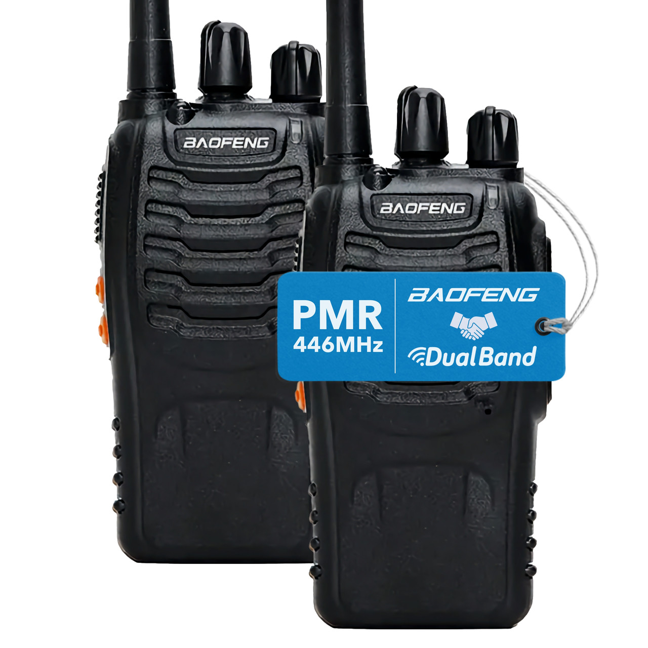 Рація Baofeng BF-88E комплект 2 шт. PMR446MHz 1500 мАч батарея з USB входом