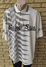 Футболка поло чоловіча батальна коттонова великого розміру SQUARE, Таїланд, фото 5