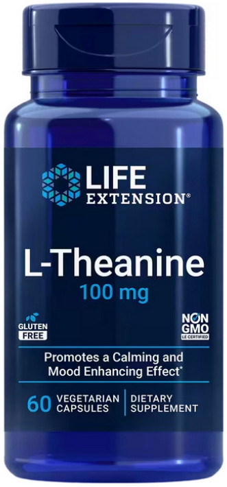 L-теанін Life Extension	L-Theanine 100 mg	60 veg caps
