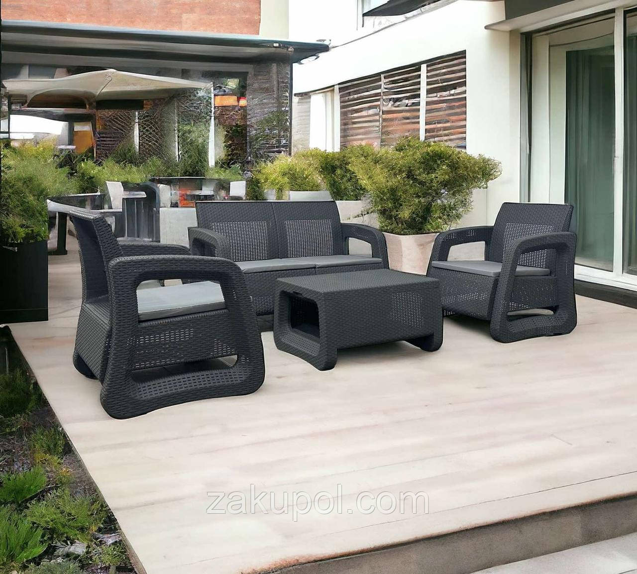 Комплект садових меблів IdealGarden SFS010 сірий