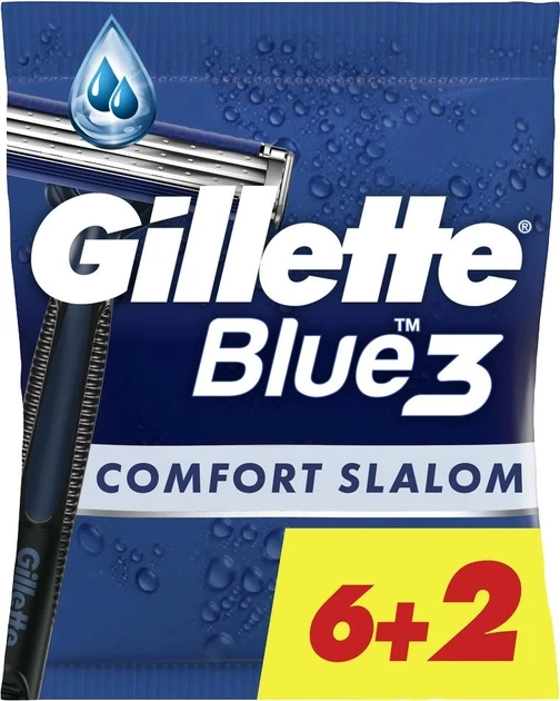 Станки для гоління чоловічі Джілет Gillette Blue 3 8шт