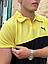 Чоловіча футболка-поло Puma двоколірна літня, жовта, біла, синя, зелена, бірюзова, розмір S, M, L, XL, фото 4