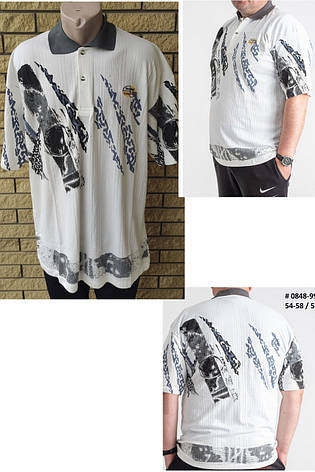 Футболка поло чоловіча батальна коттонова великого розміру GUARANTY, Таїланд, фото 1