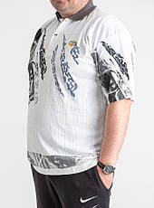 Футболка поло чоловіча батальна коттонова великого розміру GUARANTY, Таїланд, фото 5