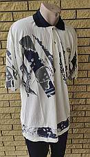 Футболка поло чоловіча батальна коттонова великого розміру GUARANTY, Таїланд, фото 4