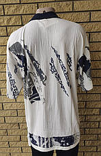 Футболка поло чоловіча батальна коттонова великого розміру GUARANTY, Таїланд, фото 3