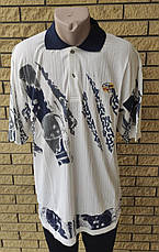 Футболка поло чоловіча батальна коттонова великого розміру GUARANTY, Таїланд, фото 5