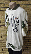 Футболка поло чоловіча батальна коттонова великого розміру GUARANTY, Таїланд, фото 3