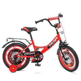 Велосипед дитячий PROF1 18д. Y1846 Original boy, червоно-чорний, дзвінок, дод.колеса.