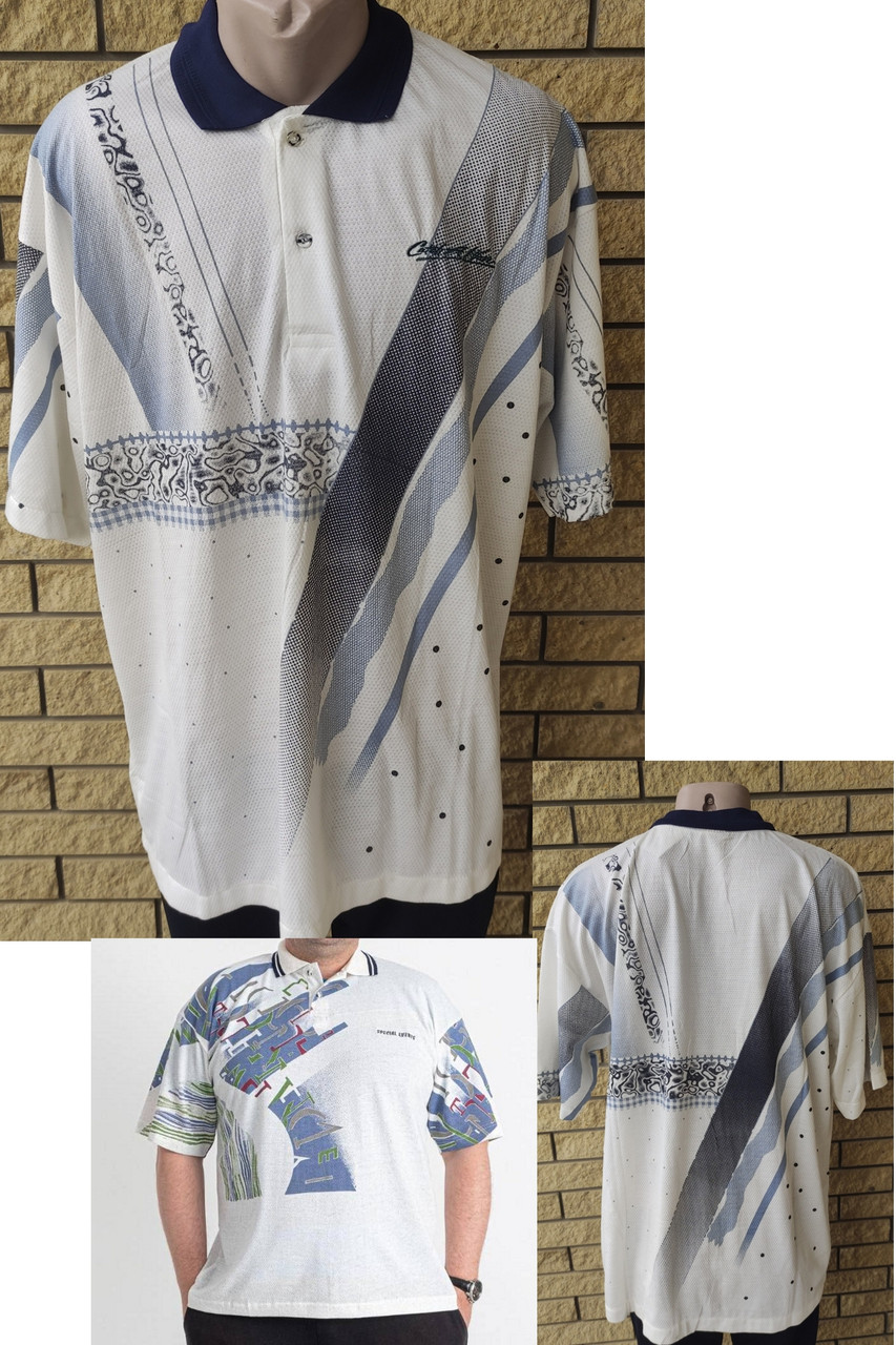 Футболка поло чоловіча батальна коттонова великого розміру GUARANTY, Таїланд