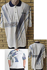 Футболка поло чоловіча батальна коттонова великого розміру GUARANTY, Таїланд, фото 2