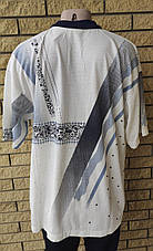 Футболка поло чоловіча батальна коттонова великого розміру GUARANTY, Таїланд, фото 5