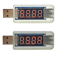 USB тестер з LED-індикатором Charger doctor прямий