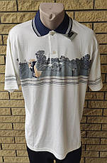 Футболка поло чоловіча батальна коттонова великого розміру NASA, Таїланд, фото 3