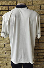 Футболка поло чоловіча батальна коттонова великого розміру NASA, Таїланд, фото 2