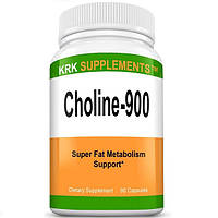 Комплекс для профилактики работы головного мозга Krk Supplements Choline-900 (Choline Bitartr EV, код: 7912225