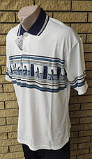 Футболка поло чоловіча батальна коттонова великого розміру NASA, Таїланд, фото 3