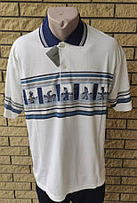 Футболка поло чоловіча батальна коттонова великого розміру NASA, Таїланд, фото 4