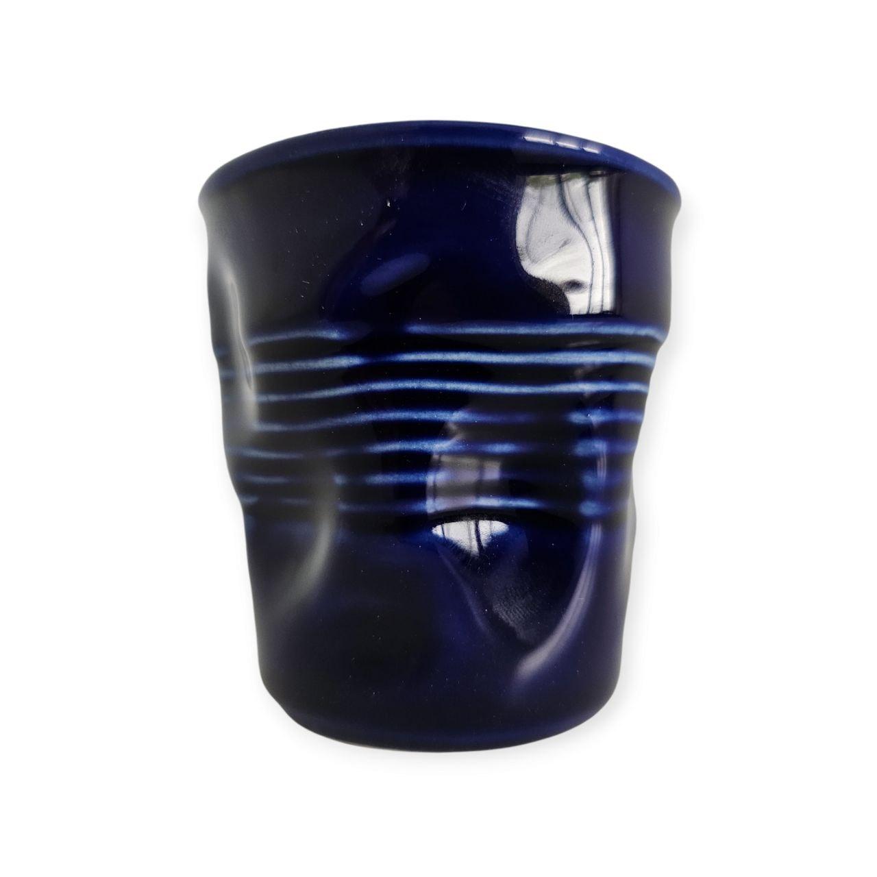 Стакан м'ятий, синій, h-7 см 150 мл, фото 1