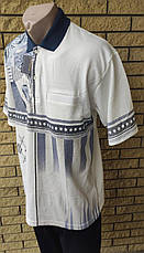 Футболка, поло чоловіча батальна коттонова великого розміру ON STAGE, Таїланд, фото 3