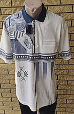 Футболка, поло чоловіча батальна коттонова великого розміру ON STAGE, Таїланд, фото 4