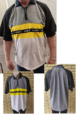 Футболка поло чоловіча батальна котонова великого розміру ON STAGE, Таїланд, фото 1