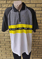 Футболка поло чоловіча батальна котонова великого розміру ON STAGE, Таїланд, фото 5