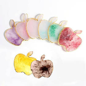 Палітра у формі яблука для змішування фарб, гелів, гель лаків та інших матеріалів (8,5х8,7см.), 384