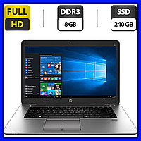 Ноутбук бу HP EliteBook 850 g1 з процесором intel core i5-4300U 15.6" SSD 240GB RAM 8GB DDR3 Intel <unk> Це потрібно