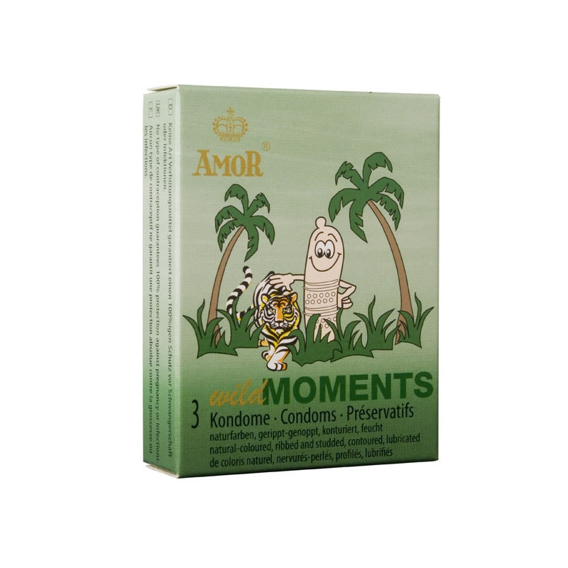 Презервативи Amor Wild Moments, 3 шт Кітті