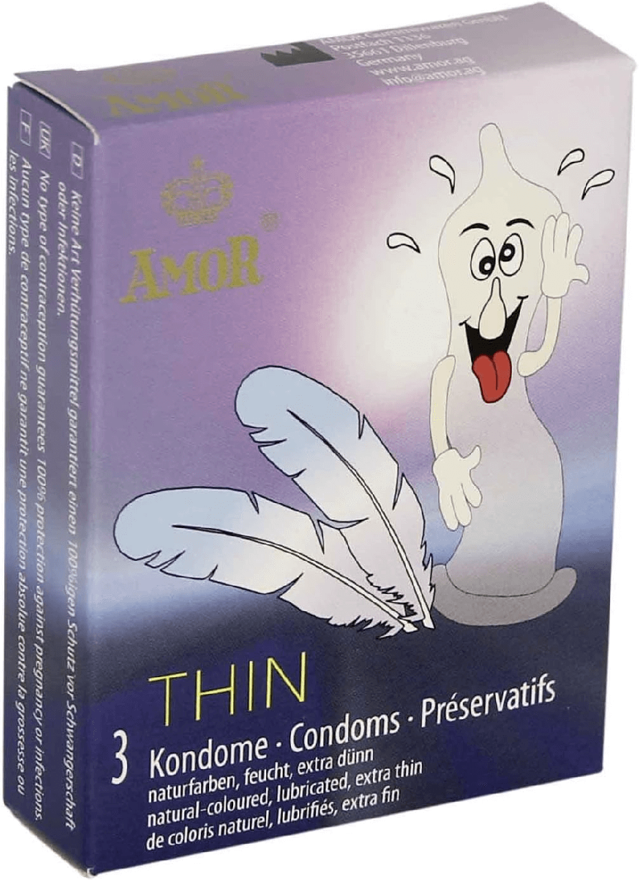 Презервативи Amor Thin, 3 шт Кітті