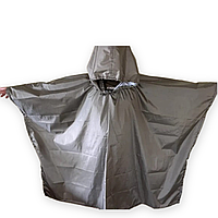 Дощовик пончо Оксфорд сірий пончо-накидка від дощу