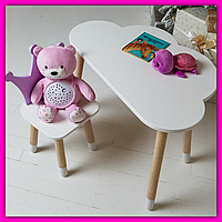 Столик и стульчик для занятий и игр дошкольный, универсальный комплект красивой мебели для развити |это нужно Фиолетовый