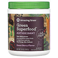 Amazing Grass, Антиоксидант Green Superfood, сладкая ягода, 210 г (7,4 унции)