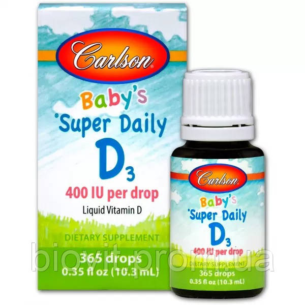 Вітамін D3 для немовлят (Baby's Vitamin D3) 400 МО, фото 1