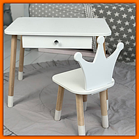 Универсальный яркий детский столик с ящиком, комплект яркой мебели столик и стульчик для обучения |это нужно Вариант 2