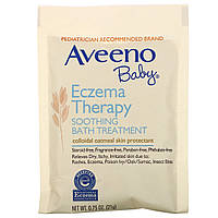 Aveeno, Успокаивающее средство для принятия ванн при экземе у детей, без запаха, 5 пакетиков, 106 г (3,75