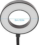 Лампа 2в1 FX-212: манікюрна лампа для гелевих типсів та форм (5 Вт.) + лампа для освітлення (12 Вт) - на прищіпці (на USB), фото 2