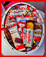Подарочный бокс с конфетами на годовщину, женские подарочные наборы шоколадок со сладостями на де |это нужно Наполнение №3