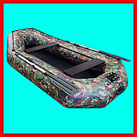 Надувная двухместная лодка пвх для охоты и туризма, резиновая двухместная лодка для рыбалки и о |это нужно Камуфляжный