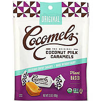 Cocomels, органическая карамель из кокосового молока, натуральный, 100 г (3,5 унции)