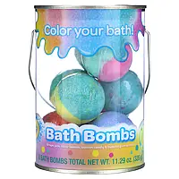 Crayola, Bath Bombs, Grape Jam, Laser Lemon, Cotton Candy & Bubble Gum Scented , 8 Bath Bombs, 11.29 oz (320