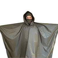 Пончо 3в1 дощовик накидка намет Хаки пончо-накидка вологозахисна