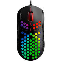 Игровая мышь проводная RAPTOR UX2 X, 6 кнопок, 200-4800 DPI, Led Lighting RGB, 1,8м, Win7/8/10 Mac OS, Black,