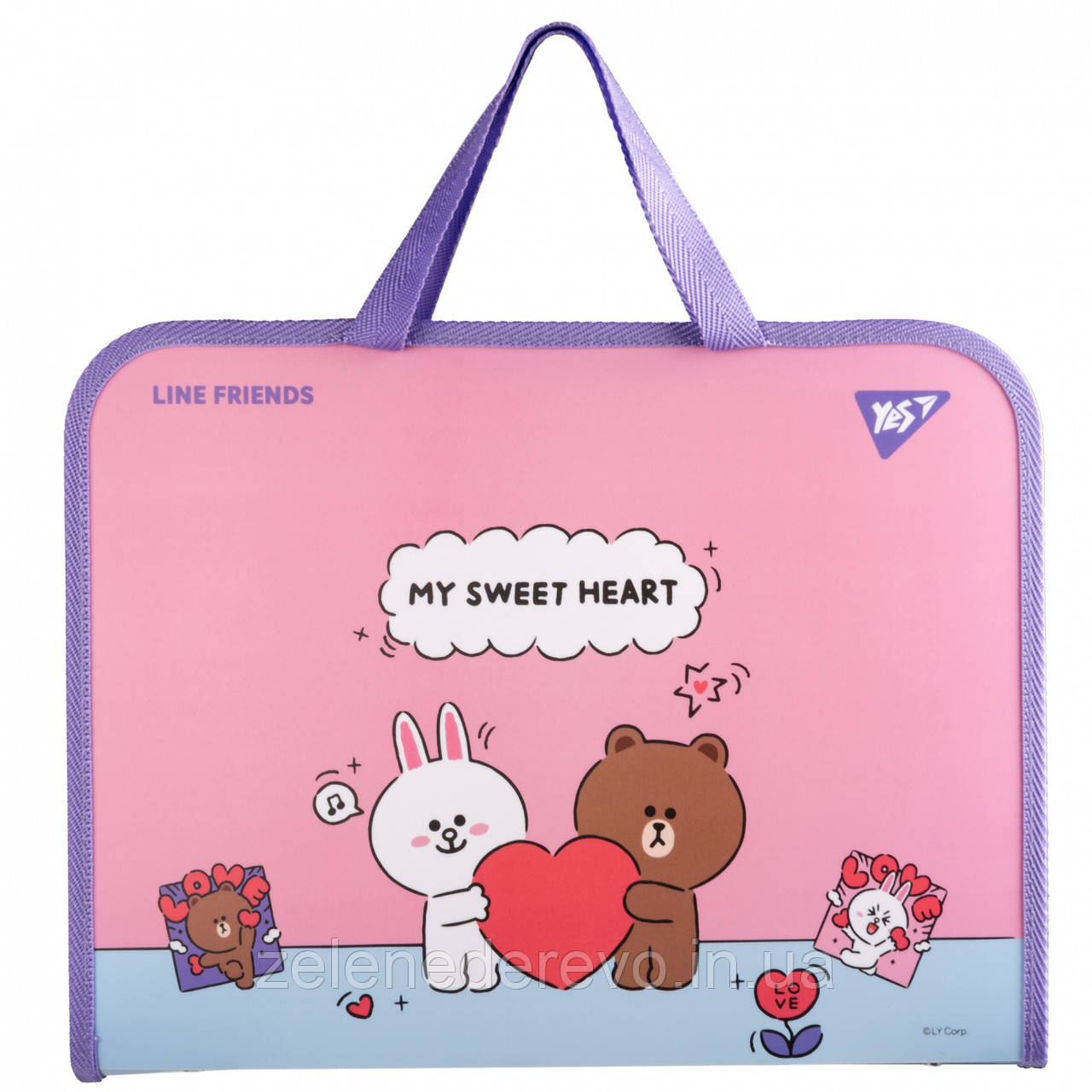 Папка портфель Yes Line Friends Choco and Cony - фото 1 - id-p2193727535