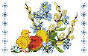 Заготовка для вишивки "Великодня серветка" (розмір А5 малесенький кошичок) ХВДГ-017